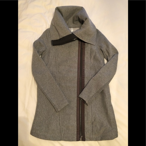 fleece asymmetrical jacket